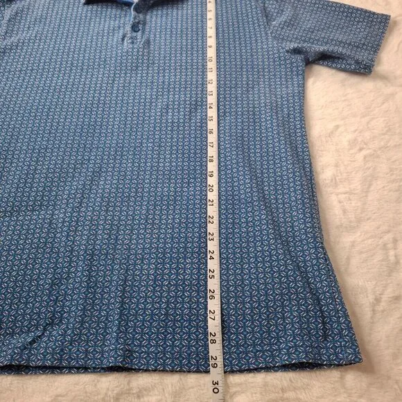 Tailorbyrd Mens Polo Shirt Sz XXL Geo Print Colorful Preppy Golf Boho Artsy - Picture 14 of 16